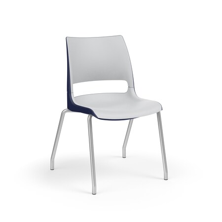 Doni Four-Leg Armless Chair, Poly, Nordic/Cool DN1A00-NFR-ONDICG-SX-GPL